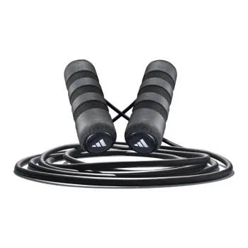 Adidas Aerobic Fat Reduction Non Countable Jump Ropes Fitness Crowd TPR Rubber Rope PP+Foam Controller 3m Black