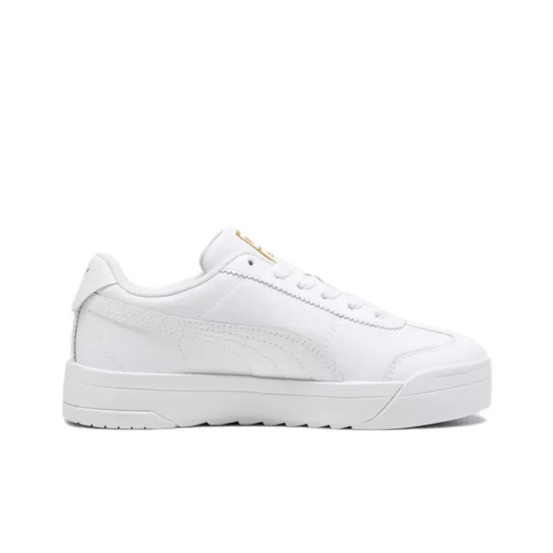 PUMA Roma Anti Slip And Wear Resistant Lightweight Low Top Casual Shoes Women's White-1