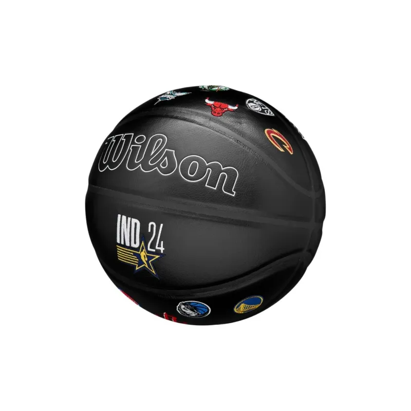 Wilson Synthetic Leather Basketball Black Size 7 Training Unisex-1
