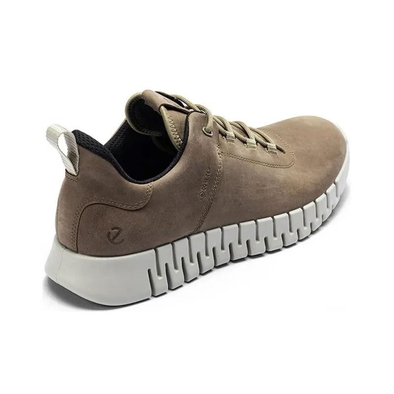 Ecco Abrasion Resistant Breathable Low Top Casual Shoes Men's Light Brown-5