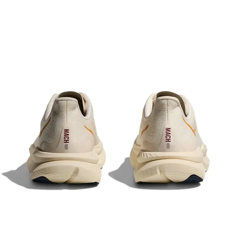 HOKA ONE ONE MACH 6 Anti Slip Wear Resistant Low Top Running Shoes Men's Beige-5