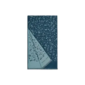 HERMES Cashmere Knit Scarves Men's Multicolor