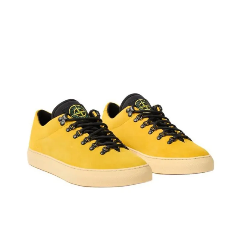 STONE ISLAND Low Top Skateboard Shoes Men's Yellow-2