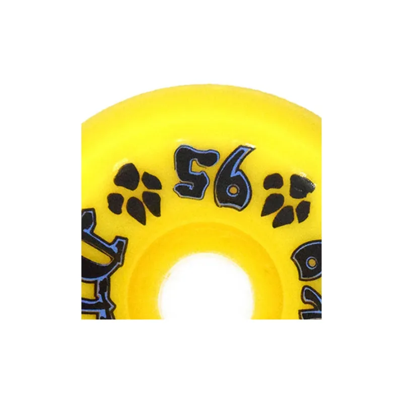 DOGTOWN Skateboard Wheels Land Surfboards 60mm X 95a-Yellow-4