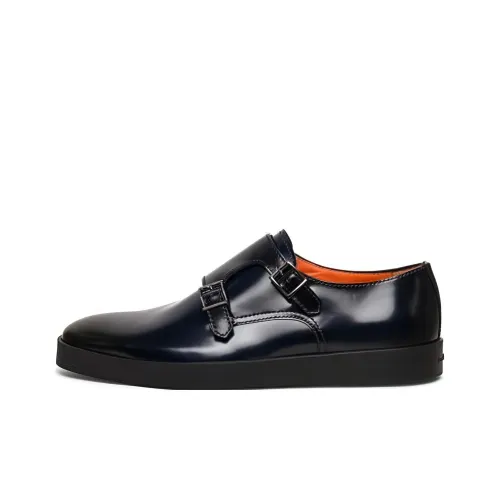 Santoni Bankable Double-buckle Monk Shoes