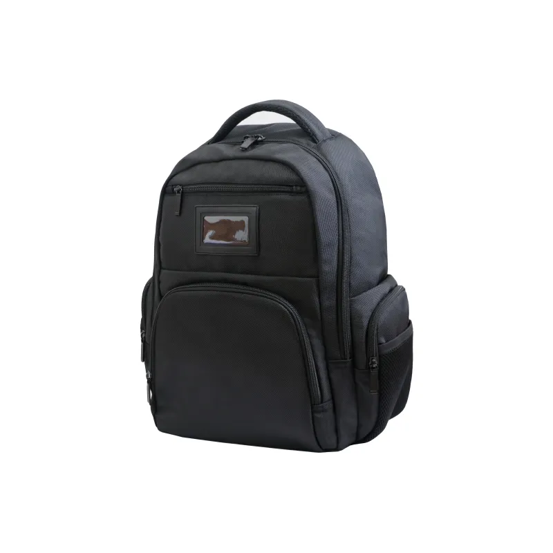 SUISSEWIN Nylon Backpack Regular Unisex Black-5