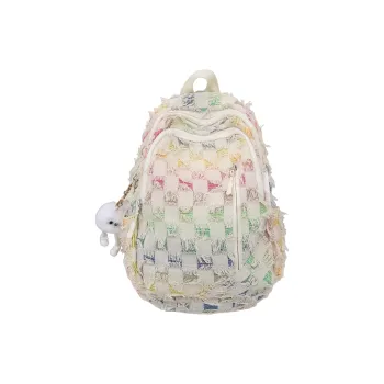 BRABOSTON Canvas Backpack Women's Large Plaid/Small Plaid/Stars