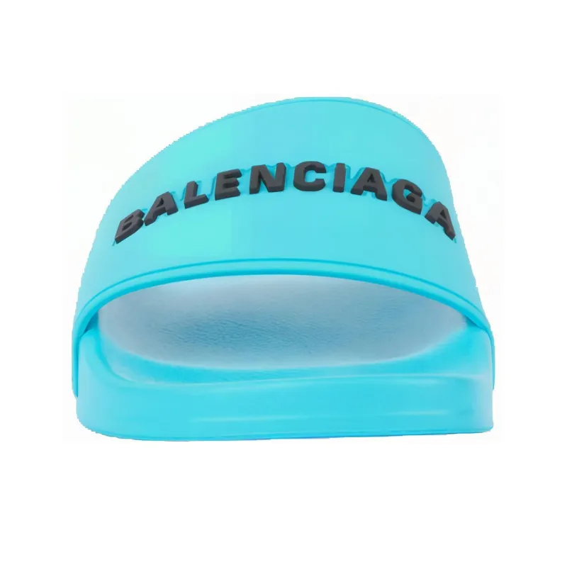 Balenciaga Pool Slides 'Sky Blue'-2