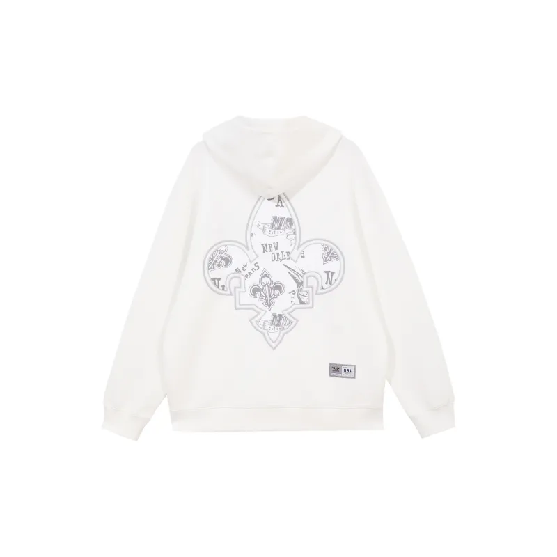JACK JONES· x NBA JACK & JONES NBA Co brand Sweatshirt Unisex Milk White-1