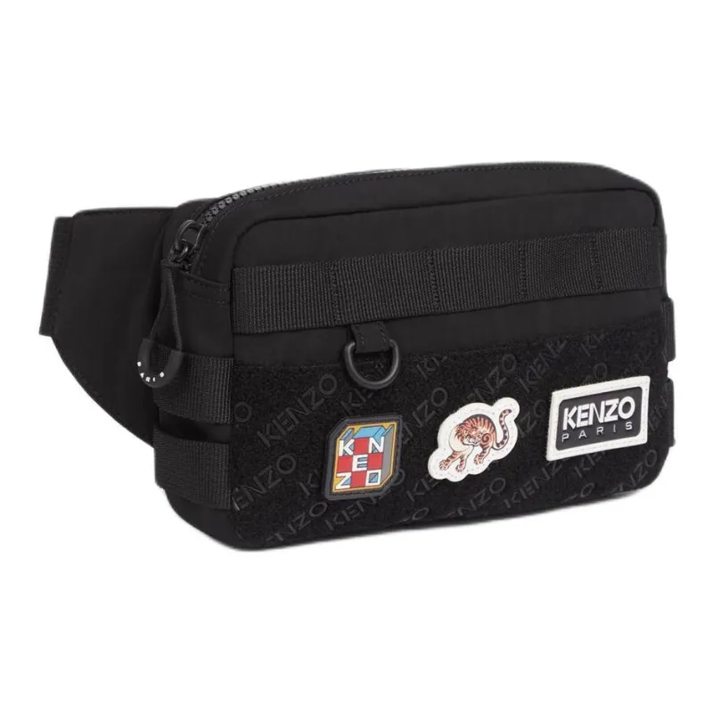 KENZO Polyester Fanny Pack Men's Black-1
