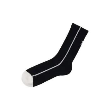 Converse CV Mid-Calf Socks Unisex 1 Pack Black/White