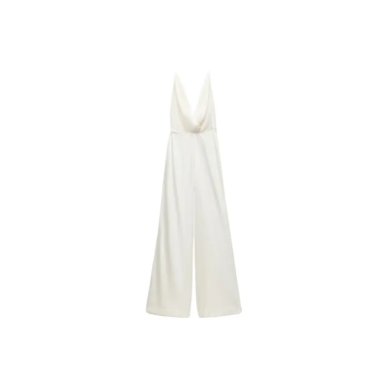 ZARA Jumpsuits Women's White-1