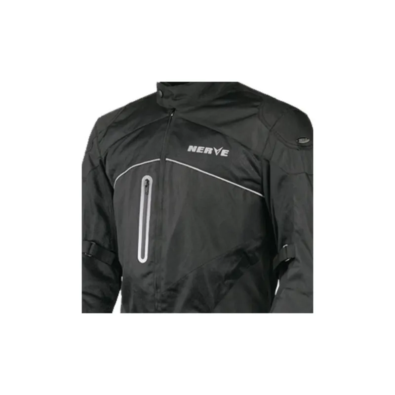 NERVE Biker Jacket Polyester Men's Caribbean Top Men Black-4