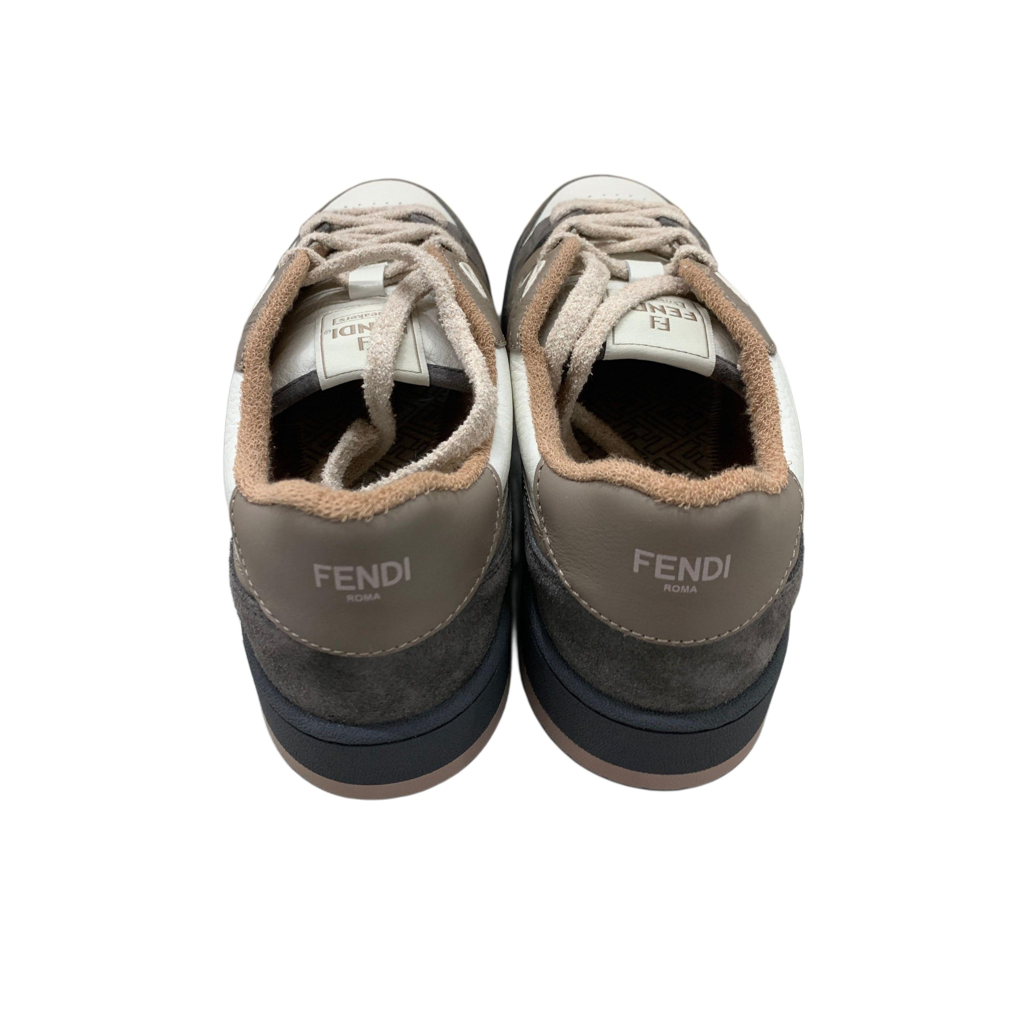 フェンディ マッチ プラットフォームロートップ Fendi Fendi Match Leather ロートップs Sneakers (フラット