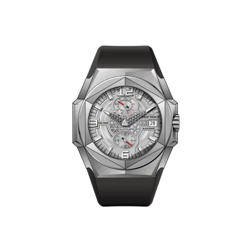 REEF TIGER Automatic Mechanical Movement Watch Men's Watches Blue Dial