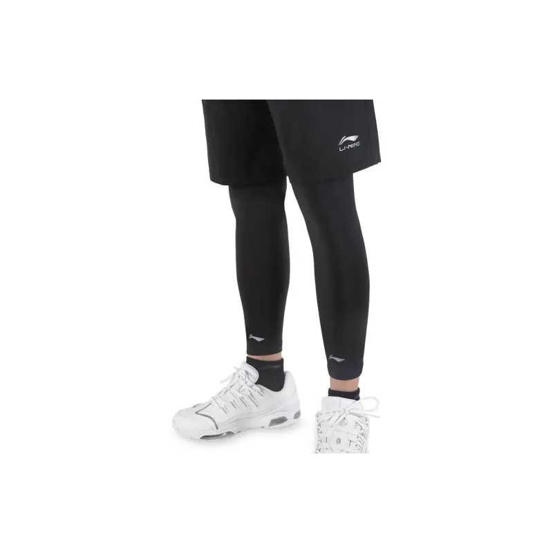 LiNing Basketball Running Leg Guards Breathable And Protective Black-3