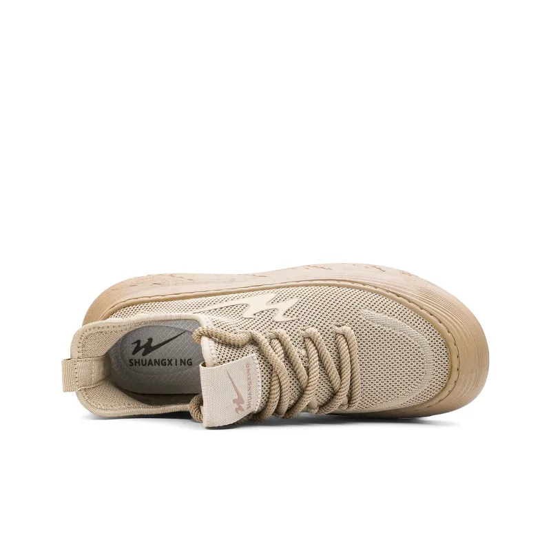 Binary Lightweight Cushioning Low Top Casual Shoes Men's Brown-3