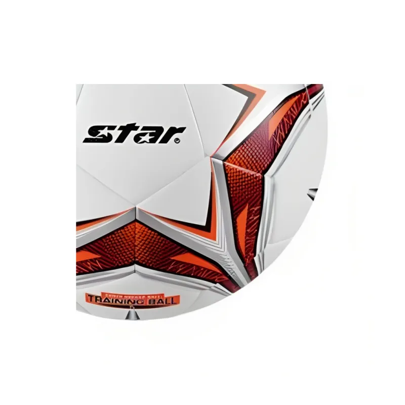 Star Size 4 Soccer PU Seamless Thermal-bonding Kids' White Red-4