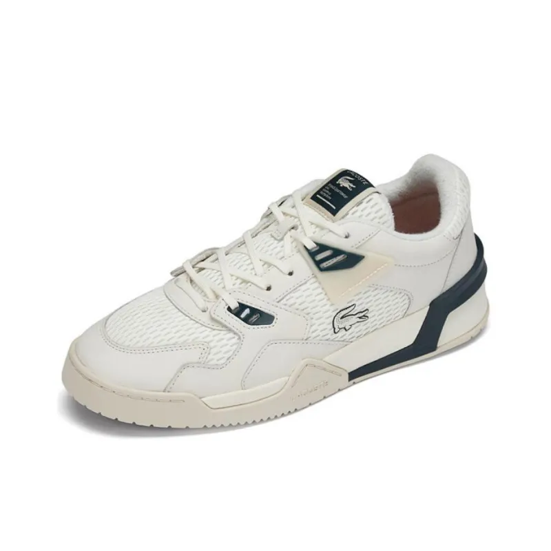 LACOSTE Low Top Skateboard Shoes Men's Ecru-1