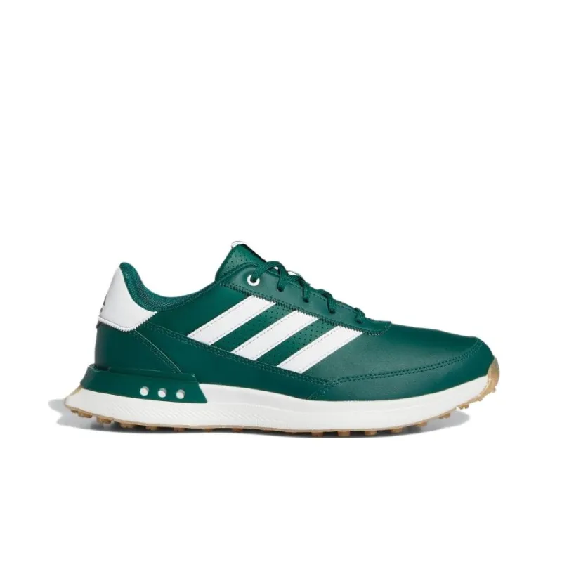Adidas S2G 24 Leather Spikeless Golf Collegiate Green Cloud White Gum-1