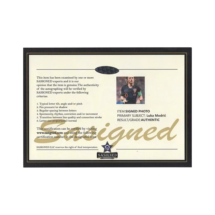 Three For Collection Luka Modrić Personal Signature Framed Photo Included SA Certificate Croatia National Team-4