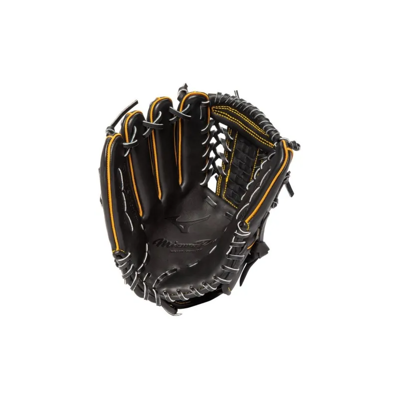 Mizuno Baseball Gloves Pitching Glove Cow Split Leather Unisex Yellow Black-1