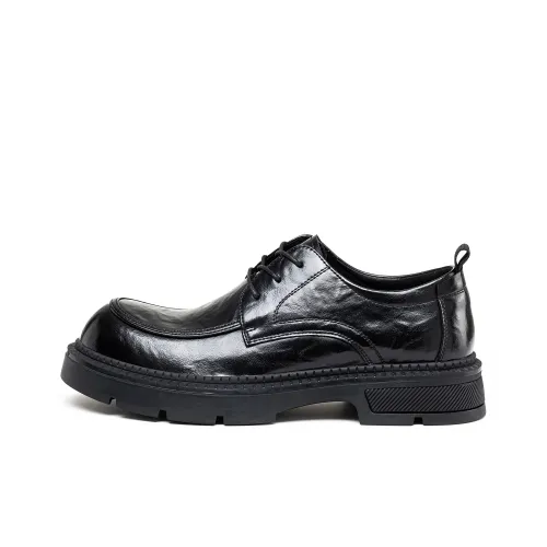 JOSINY Dress Shoes Men Low-Top Black