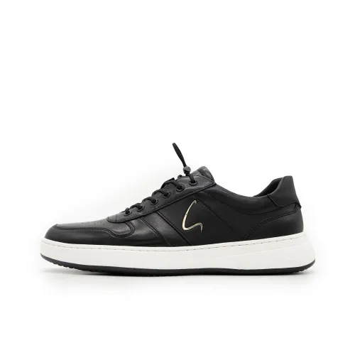 Satchi Slip Resistant Low Top Skateboard Shoes Men's Black