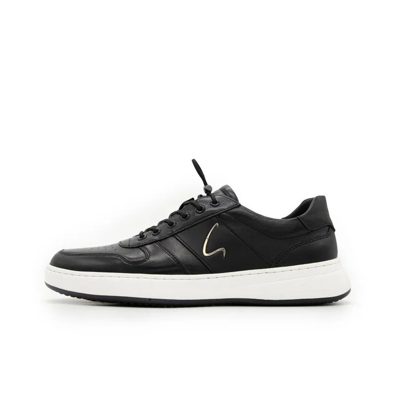 Satchi Slip Resistant Low Top Skateboard Shoes Men's Black-0