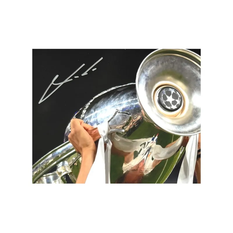 Three For Luka Modrić Signed Photo With EM Certificate Ultra-Mounted And Framed-3