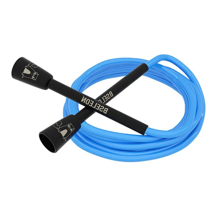 BSELEON Professional Racing Non Countable Jump Ropes Fitness Crowd PVC Cord, Plastic Controller 3m-10