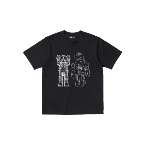 UNIQLO KAWS X WARHOL Collaboration T-Shirts Unisex Black