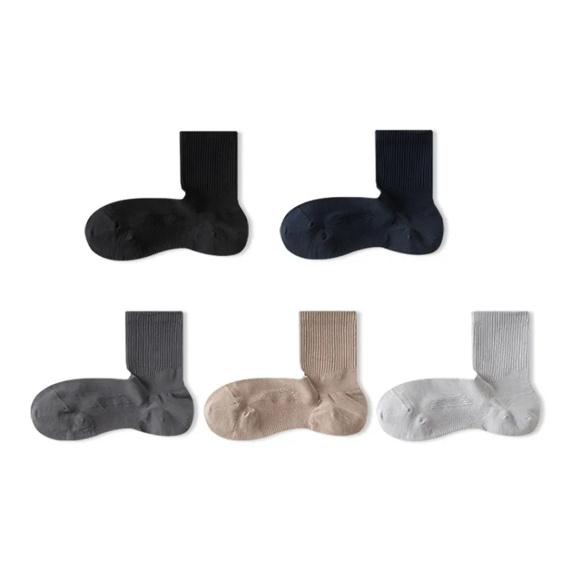 JIAZINI Mid Calf Socks Men's 5 Pack-5
