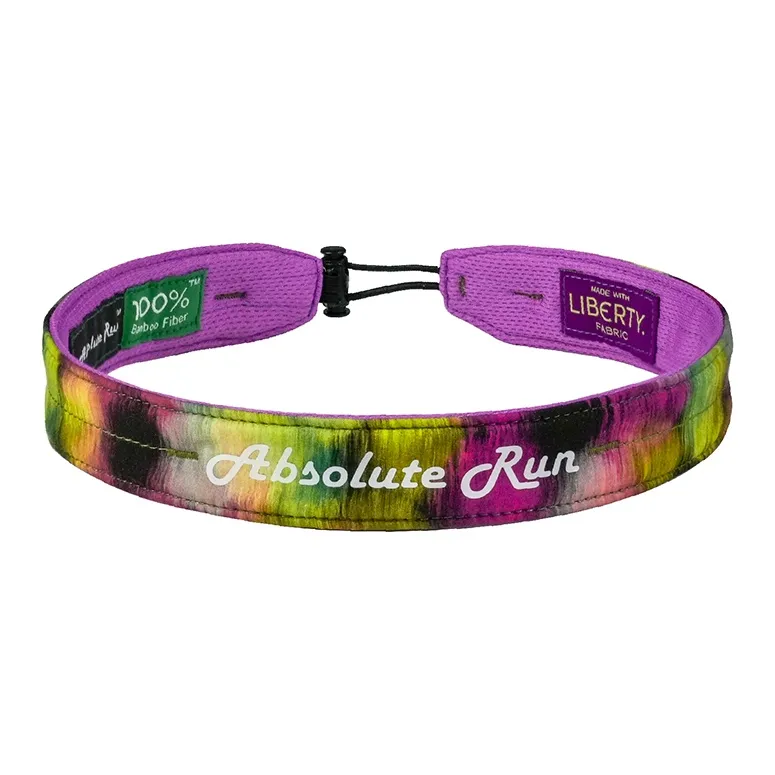 Absolute Run Sweatbands Elastic Moisture Wicking Antibacterial Running, Yoga, Badminton 58±4cm Purple Unisex-1
