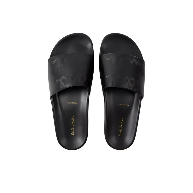 Paul Smith Rubber Sole Slip-Resistant Slide Slippers Men's Black-3