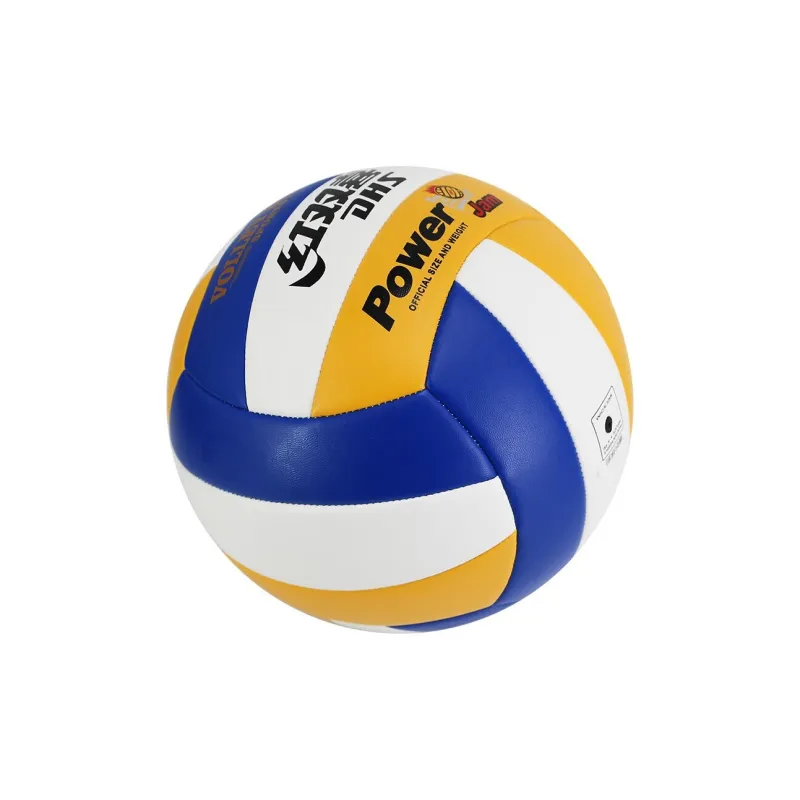 DHS PVC Size 5 Ball Volleyball Unisex Yellow Blue White-1