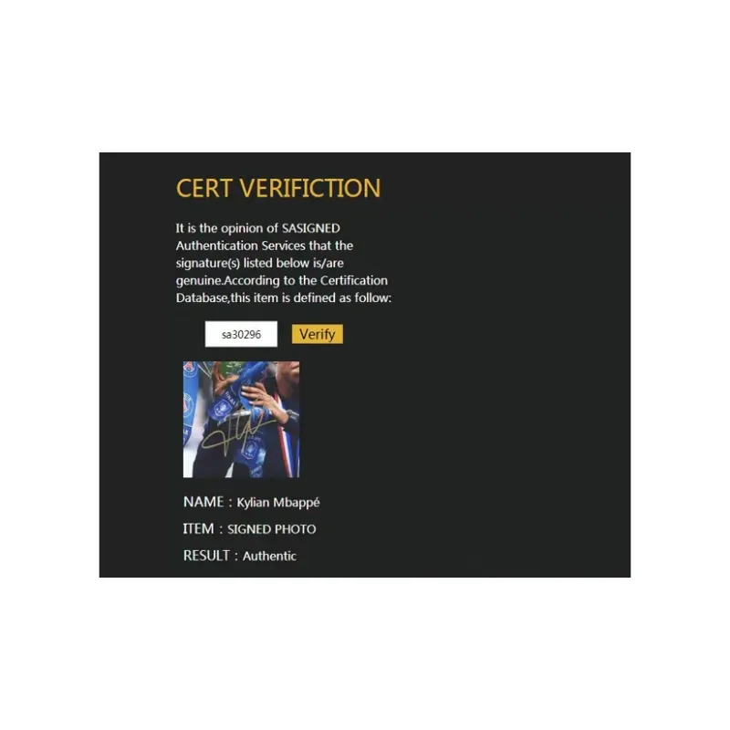 Three For Paris Saint-Germain Mbappé Signed Soccer Apparel Jersey With SA Certificate Framed Collection-5