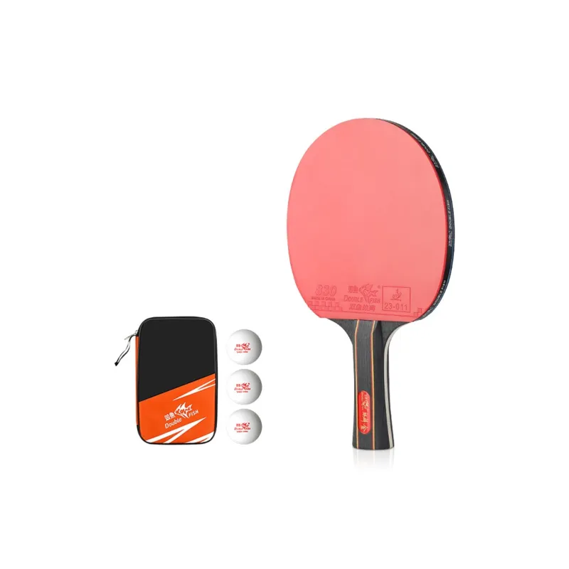 DOUBLEFISH Ping Pong Paddles Unisex All Wood Red-3