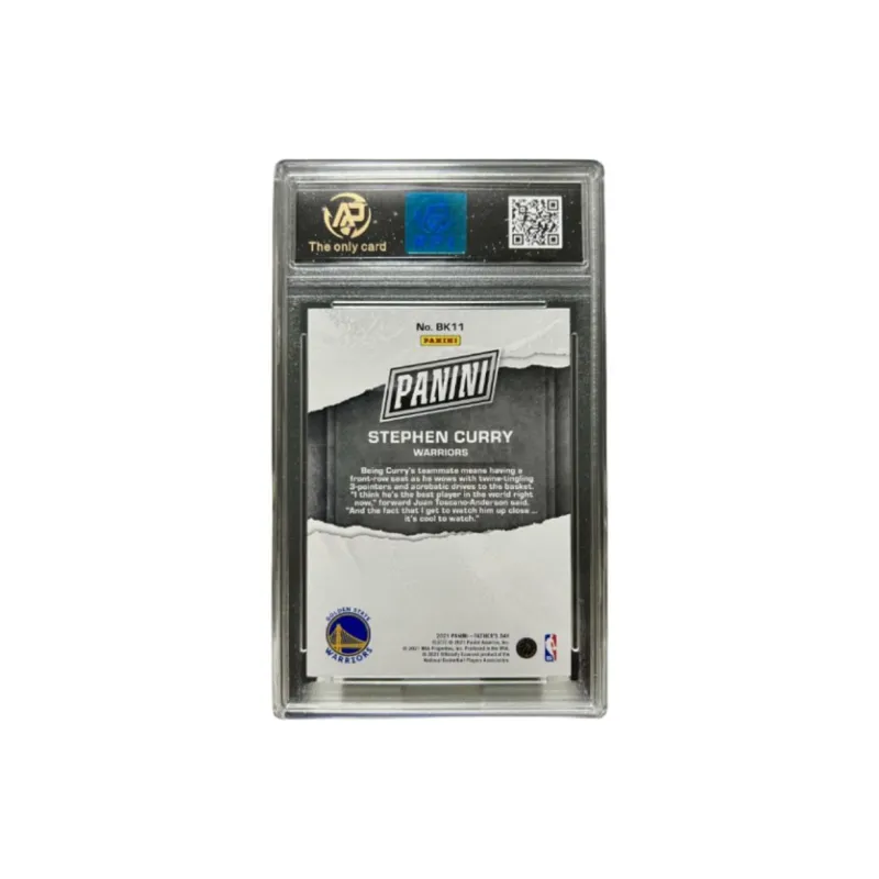 PANINI Curry Player Card Basketball Court Running Figure Print Special Hair In Ponytail Period Card Graded Cards 1 Pc-1