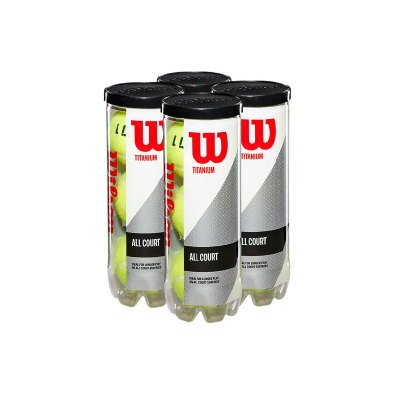 Wilson Titanium 3 Ball Tennis Balls Blend Wool Training Ball Indoor Diameter 6.00 6.86cm Yellow Green-4
