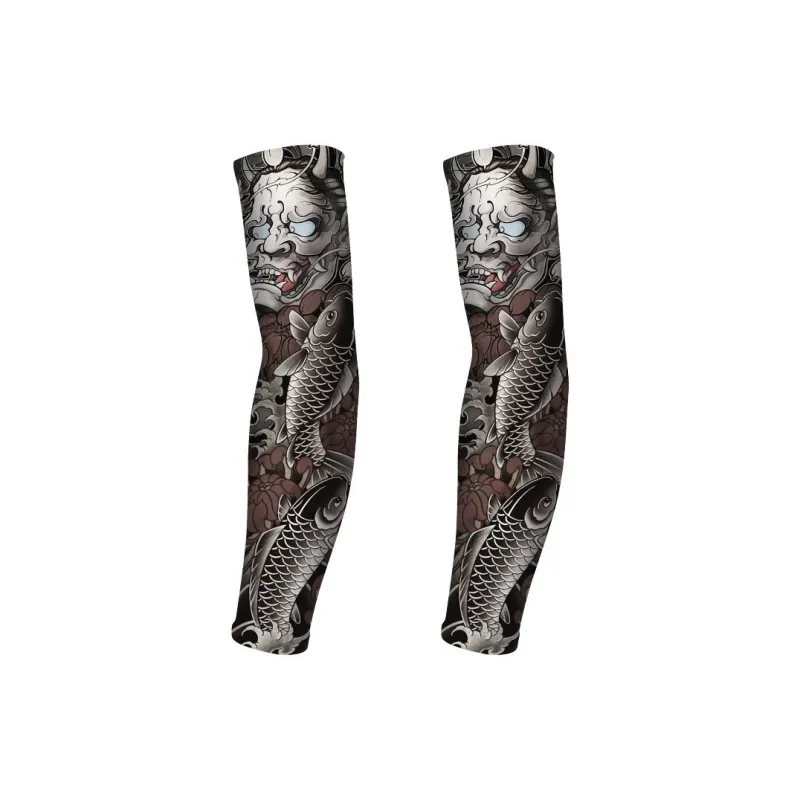 GXT Other Riding Equipment Cycling Arm Warmers Outdoor Unisex Shredded Milk/ice-21