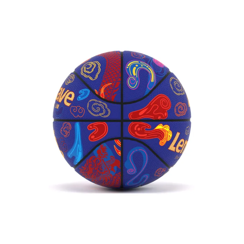 LENWAVE PU Basketball Blue Black Red Match Training Size 7 Training Unisex-6