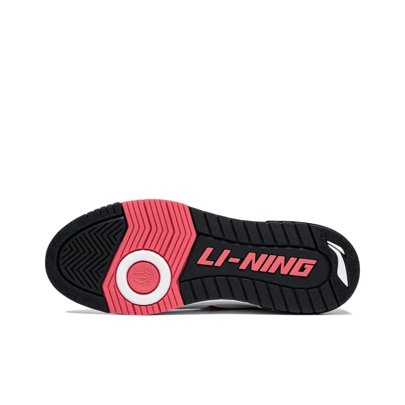 LiNing Rookie Non slip Lightweight Low Top Skateboard Shoes Unisex Standard White Guangdong Blue-6
