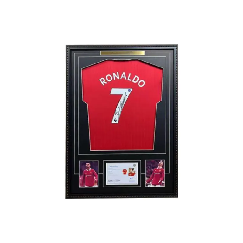 Yi Shot Jersey Ronaldo Includes EM Certificate Framed For Collecting-1