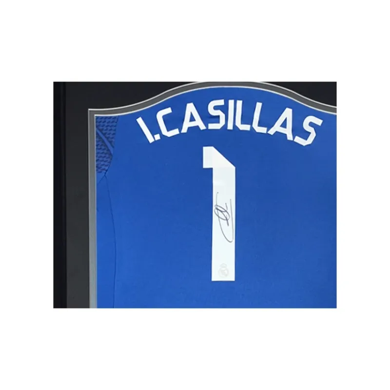 Three For Real Madrid Team Igor Casillas Fernandes Signed Soccer Apparel Jersey With Certificate-1