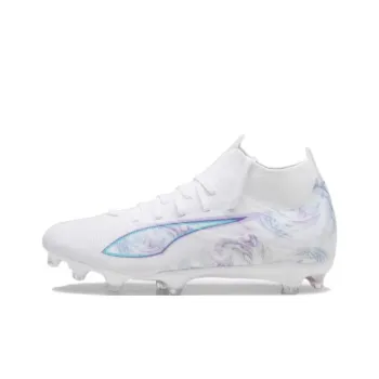 PUMA Ultra 5 AG Short Rubber Studs FG Long Rubber Studs Slip Resistant Soccer Shoes Women's White