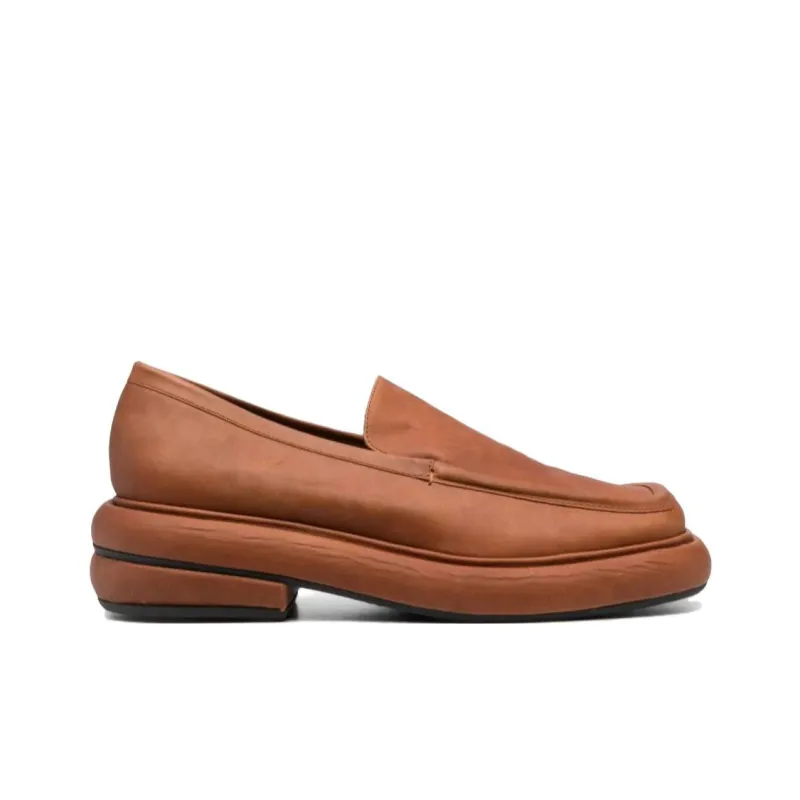 ECKHAUS LATTA Stacked Slip-on Suede Loafers-1