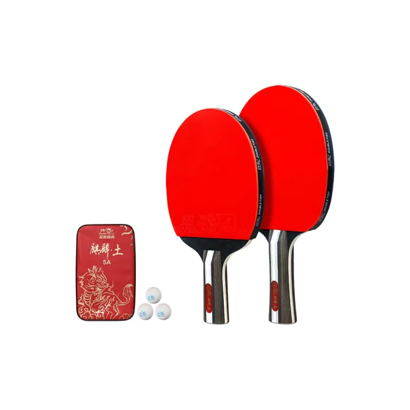 DOUBLEFISH Ping Pong Paddles Unisex All Wood Red-31