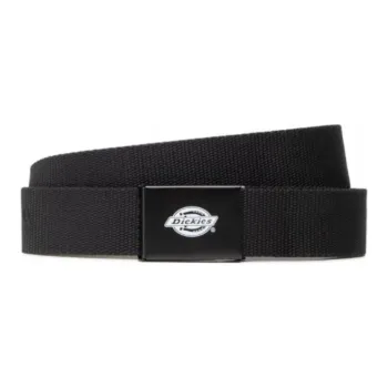 Dickies Solid Color Design Polyester Belt Men's Black 3.7CM