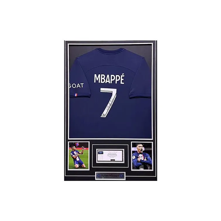 Huayitaojin Jersey Panini Officially Licensed Company Certificate Framed 103x73cm Men's Football Fan Gear-5